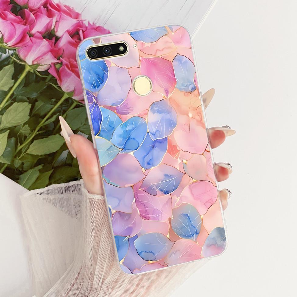 For Huawei Y6 Prime 2018 Case Transparent Cute Fashion Butterfly Funny Painted Casing For Huawei Y6Prime 2018 ATU-L31 ATU-L42