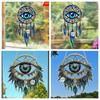2D Acrylic Color Film Colored Alien Eye Pendant Summer Garden Decoration Sunshine Catcher Painted Home Hanging Decorations