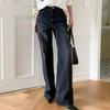 New ArrivalS Open Run Women S Semi Wide Black Denim pantS Spring Coordination