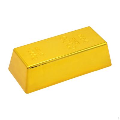 Falešná zlatá barová dekorace na stůl Zlatá cihla na Halloween