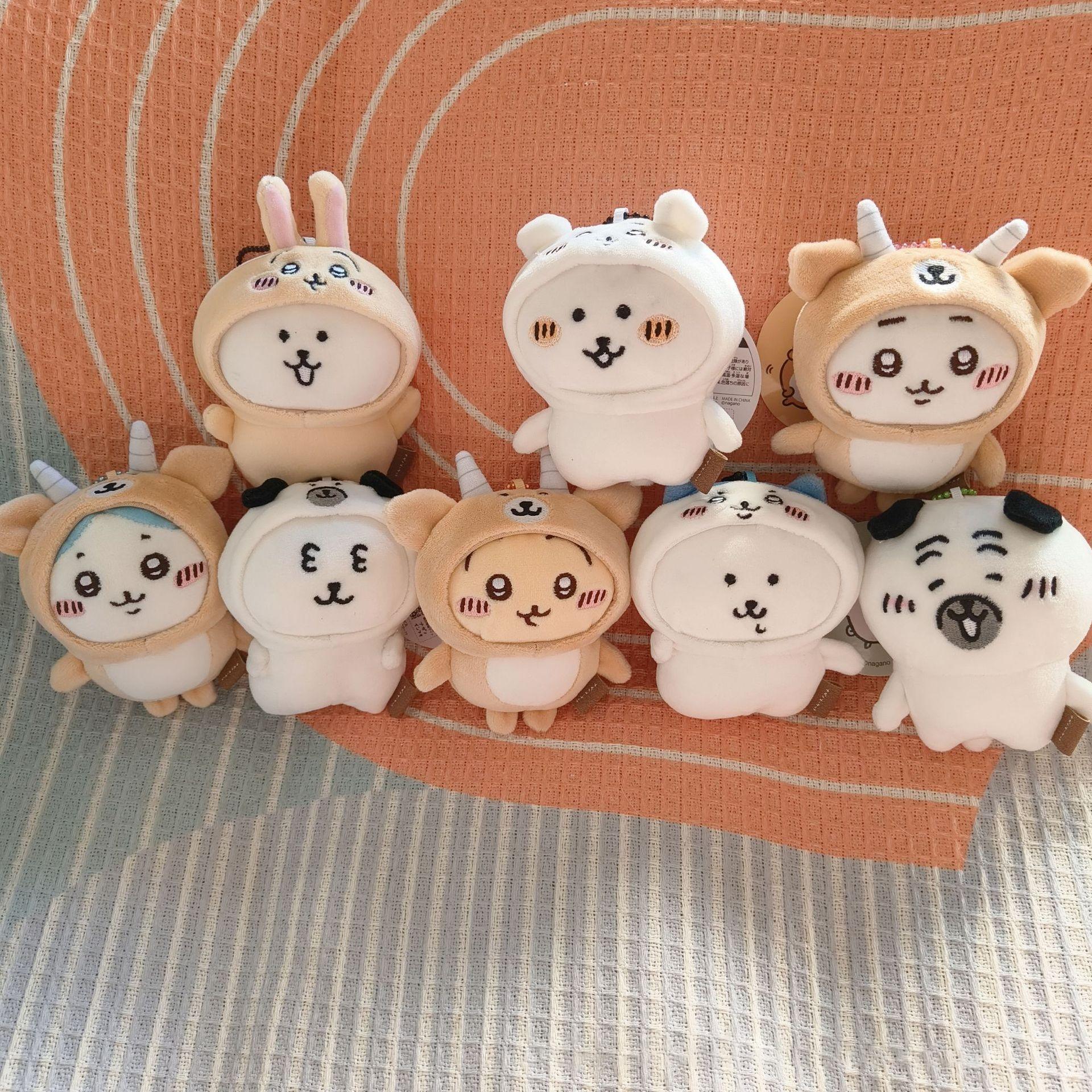 Fashnics Chiikawa Plush Doll Joke Bear And Friends Cartoon Hachiware Usaki Kyoto Osaka Plush Pendant Schoolbag Doll Pendant Friend Gift