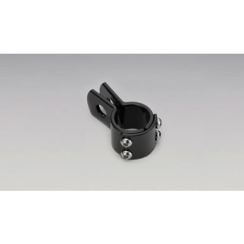 Kijima Motorcycle Bike Parts 3 Piece Clamp 1-1/8 Inch Black 1 Piece HD-05404