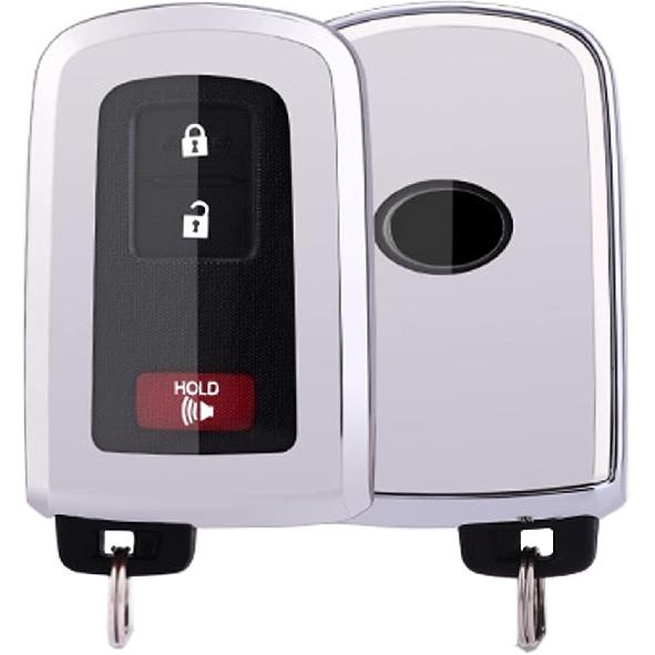 Smart TPU Key Fob Cover Case Keyless Entry Holder Protector for    Toyota Tacoma 4Runner Sequoia 2017 2018 Highlander Avalon Camry Corolla RAV4 Land