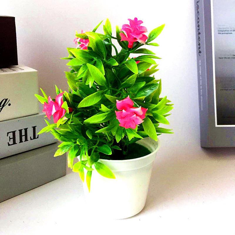 Rose Mini Flower Potted Home Decoration Ornaments For Tabletop Gift Decor