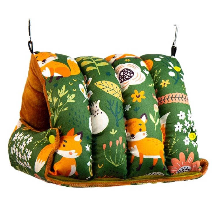 Fashion Pet Bird Parrot Cages Windproof Hammock Hut Tent Bed Hanging Cave