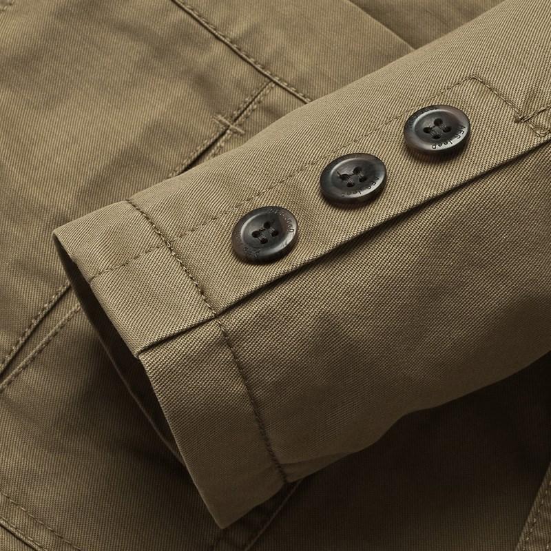 Spring and Autumn 2 Coats Suit Men's Solid Color Casual Loose Jacket Men's Pure Cotton Small Suit Top