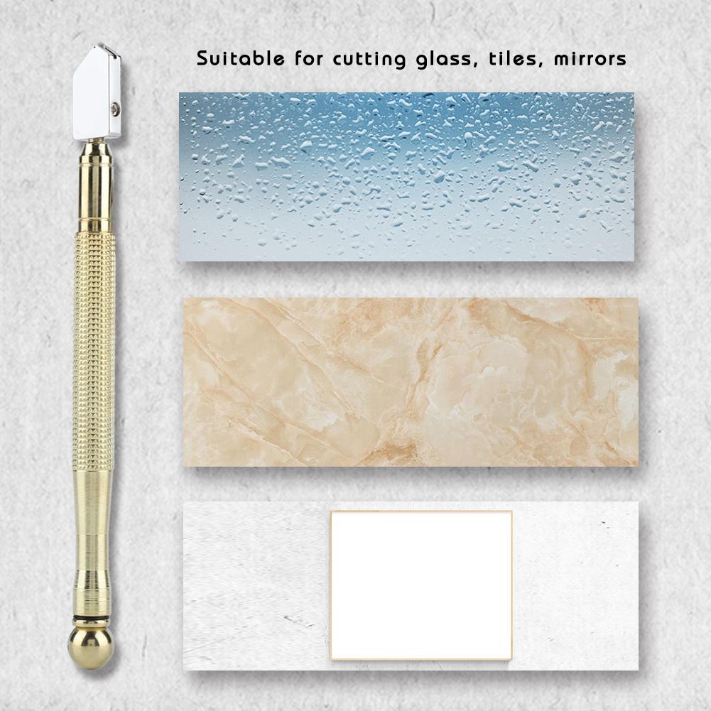 Supercutter Metal Handle Straight Hd Glass Cutter for Cutting Glass Tiles Mirror RT-208A