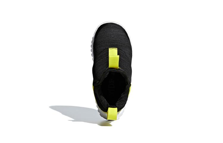 Adidas Rapidazen I Slip Resistant Abrasion Resistant Low top Toddler Shoes Black Yellow White Infant And Toddler AH2536