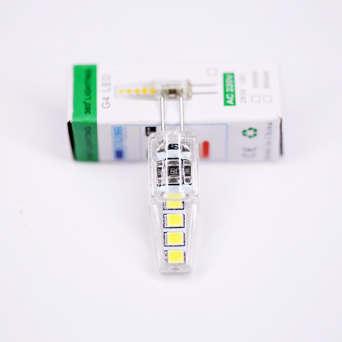 

Mini G4 Led Lamp Corn Bulbs Beads Home Room 3000k Pendant 220V 8/10leds PC shell Decorative Replacement No flickering Chandelier