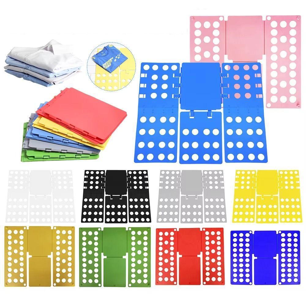 Practical Shirt Folding Board Lazy Person Plastic Clothes Folder Clothing Organizer Adults