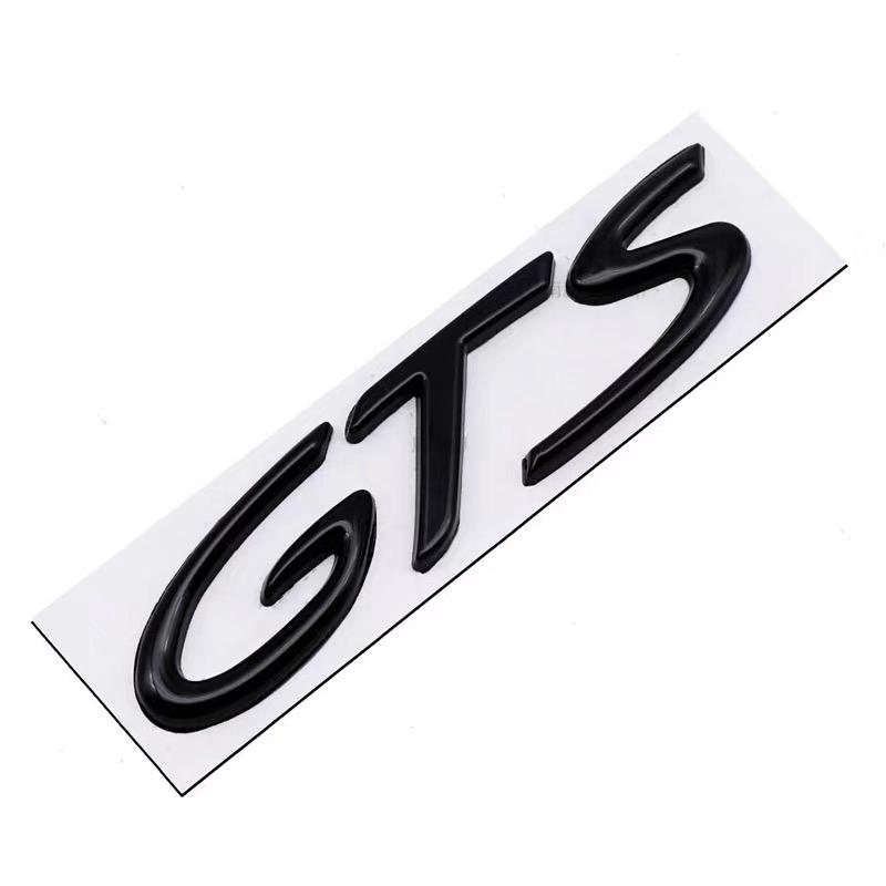 3D Metal GTS Car Stickers English Letter Car Rear Emblem Fender Side Rear Tail Trunk Badge Decal Accessories