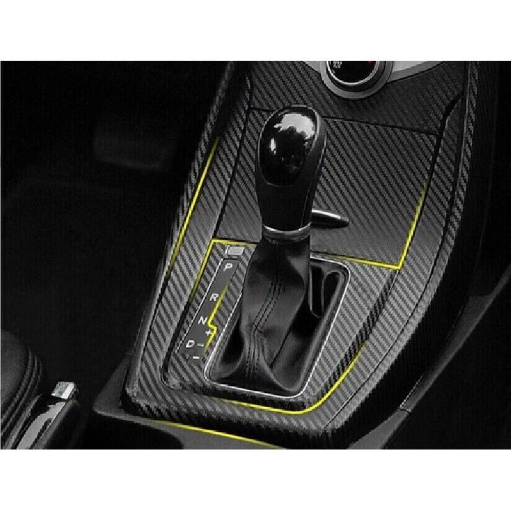 Carbon Fiber Sticker Middle Console Gear Shift Trim For Hyundai Elantra 2011-16