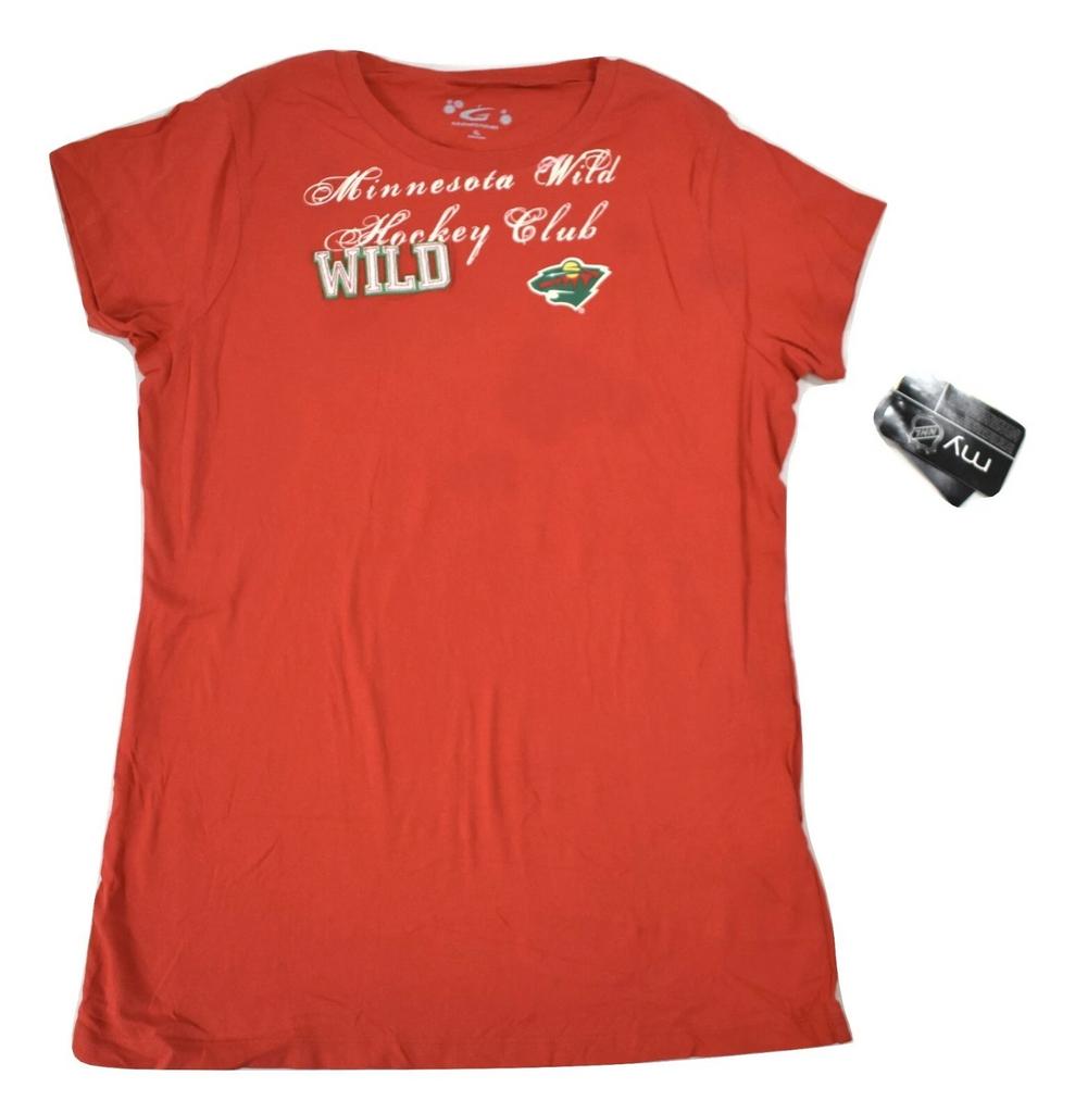 G-III 4 Her Damen NHL Minnesota Wild Hockey Fitted Shirt Neu mit Etikett XL