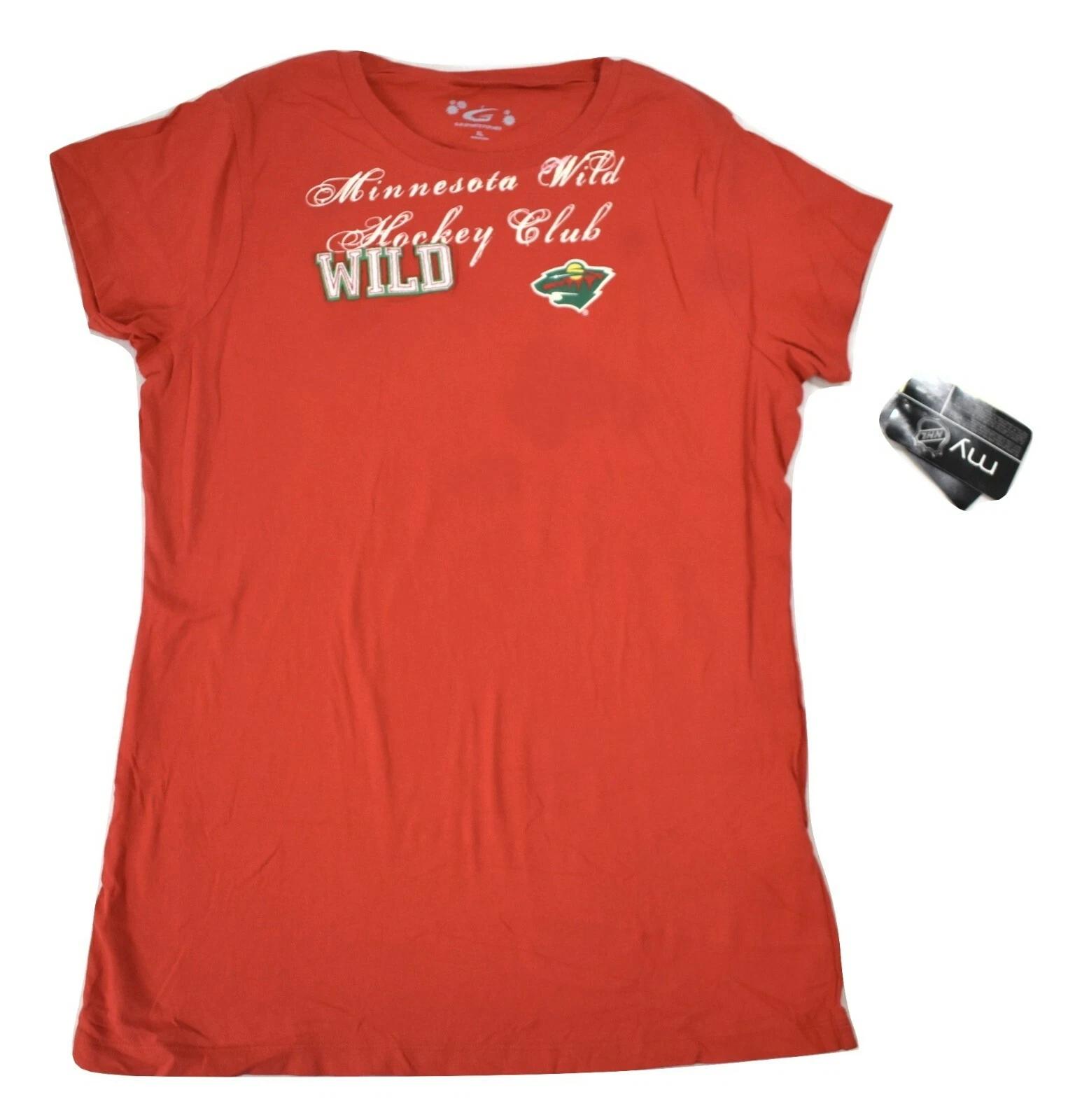 G-III 4 Her Женская хоккейная приталенная футболка NHL Minnesota Wild Новая с биркой XL S