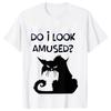 Black Cat I Was Told To Check My Cattitude T Shirt for Men Women Tops Funny T Shirt Short Sleeve Tees Summer Brand Tee Shirt