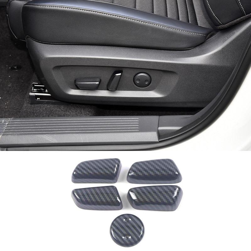 For Nissan Qashqai ABS Car Seat Adjustment Switch Control Button Covers Decorative Frame Sticker Trims Interior Protection 2024