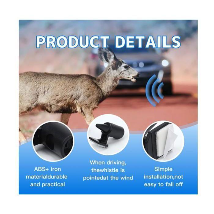 6pcs Ultrasonic Animal Repellent Whistle, Car Animal Repellent Whistle, Wild Boar Repellent, Effective Ultrasound for ANIMAL REPELLENT WHISTLE