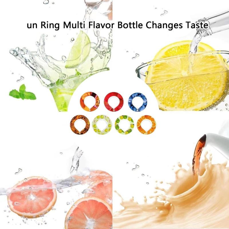 7pcs 0 Sugar Calories Aromas Pods Fruit Flavour Rings Pods For Water Bottles Practical Fragrances Air Flavor Pods