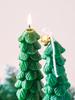 Large Long 23cm Christmas Tree Acrylic Silicone Candle Mold DIY Scented Candle Making Supplies Cedar Craft Mould Holiday Decor