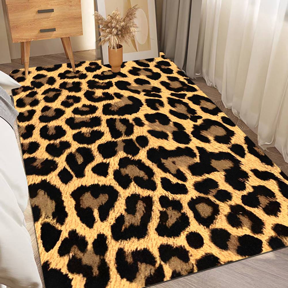Leopard Print Entrance Door Mat Nordic Style Home Doormat Bathroom-Toilet Mats Bedroom Hotel Decor Mat