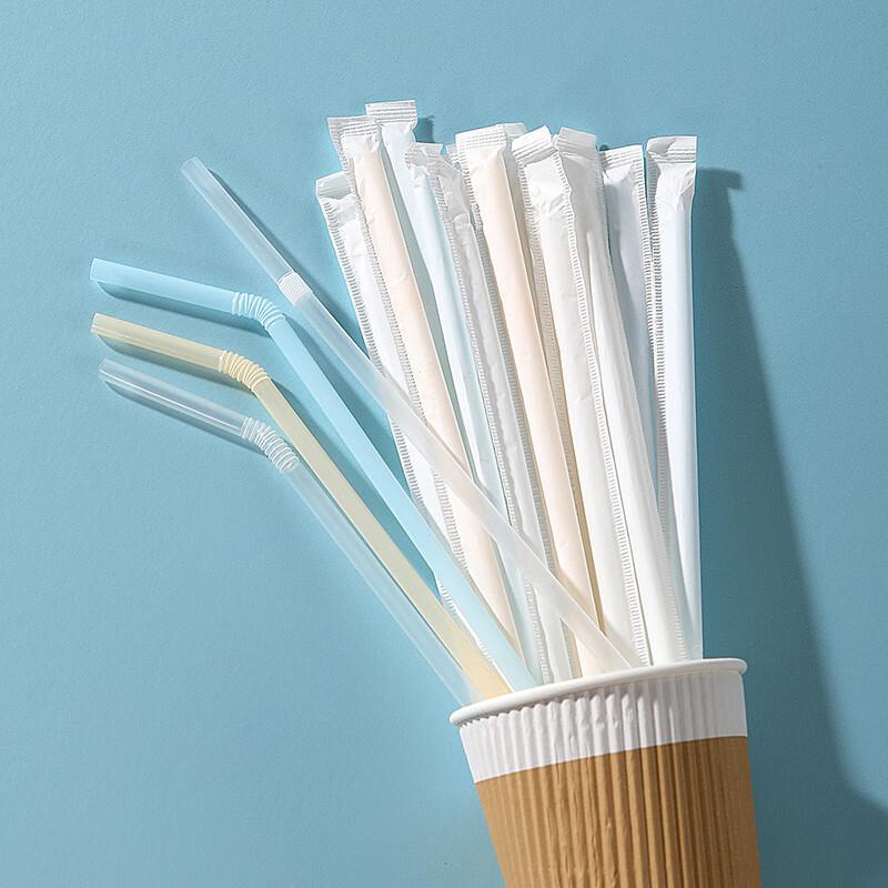 Meiliya Disposable Flexible Bent Straws