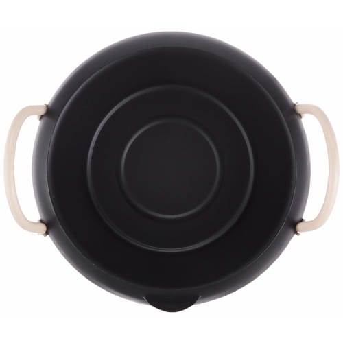 Pearl Metal Ove-Fura Bento Box Iron Frying Pan with Lid, 1/6cm, Black, HB-283