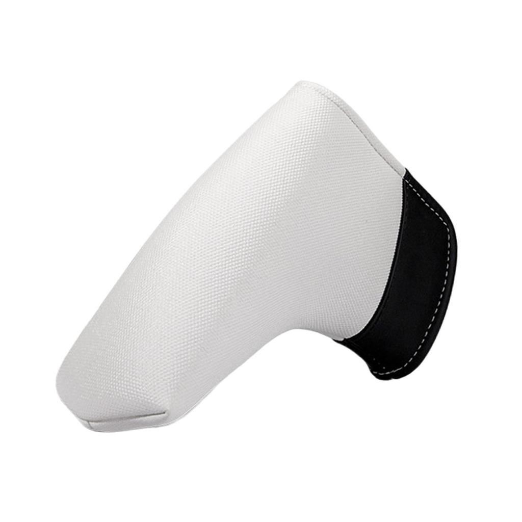 Stylish Mallet Putter Club Cover PU Leather Golf Head Cover Magnetic Velvet Lined Protection for Golf Club Gear