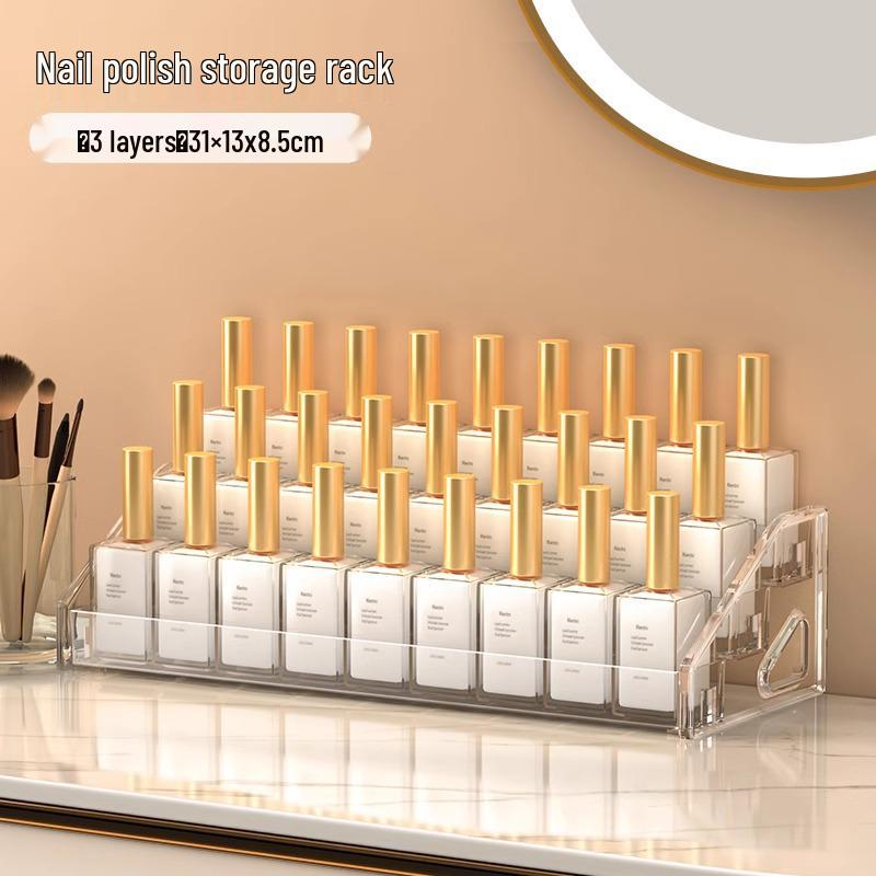 

Multi-layer Transparent Nail & Lipstick Storage Display Rack