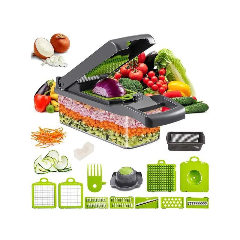 Nice Smart 15 Pcs. Vegetable Cutter Vegetable Slicer Shredder Onion Manual Dicer