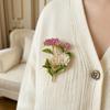 Brosche Pin Emaille-Farbe Drei Chrysanthemen Design Zinklegierung Pin Mäntel Anzüge Pullover Kleider Abzeichen Partyzubehör