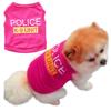 Small Dog Vest Puppy Polices Letters T-Shirt Summer Pet Clothes Apparel Costumes