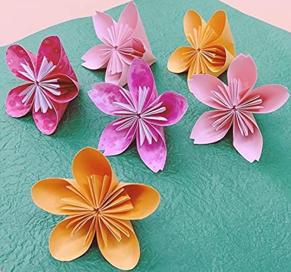 Antibacterial Origami Paper with 96 seasonal Japanese designs