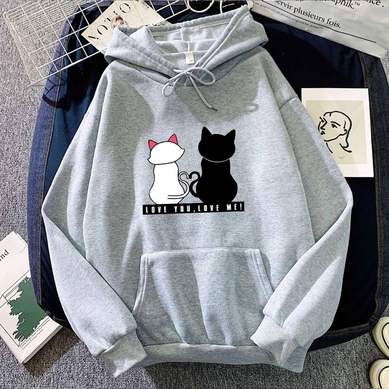 2023 Men's and Women's Autumn and Winter Couples Fashion Plus Velvet Hoodie Loose Top