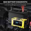 12V 6A Smart Battery Charger, Ten-Stage, Auto-Stop for Lead-Acid & LiFePO4 Batteries