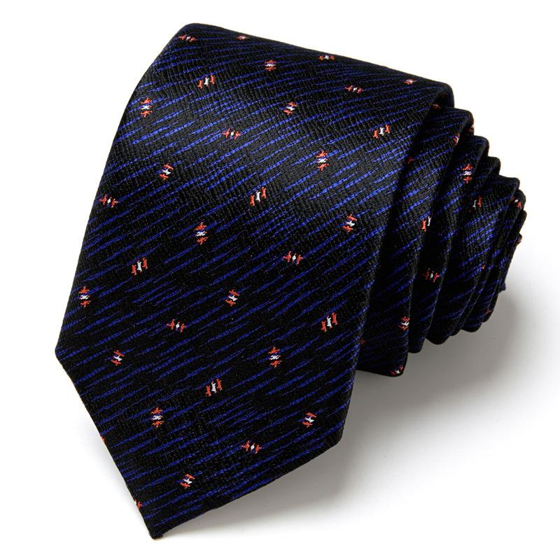 Men'S Business Tie Hand-Typed Professional Dress Interview Tie Men'S Polyester Silk
