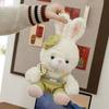 Overall Bunny Soft Stuffed Toys Fluffy Rabbit Stuffed Animal  Kids Gifts