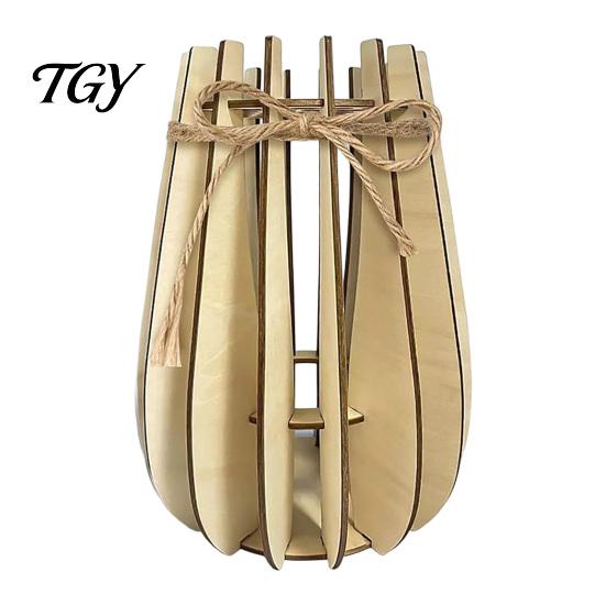 DIY Floral Arrangement Holder Wooden Puzzle Flower Vase, Display Stand for Placing Flowers & Eco Friendly Wood Decor Artificial Flowers, Suitable