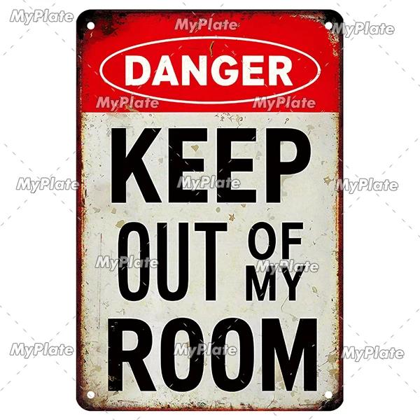 [MyPlate] Zombie Zone Tin Sign 8x12Inch Metal Sign Retro Plaque Home Decor Metal Vintage Man Cave Bar Pub Club Wall Decoration