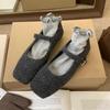 Evening Breeze Temperament Light Mary Jane Shoes Winter Explosion Elegant Mary Jane Women's Shoes Thick Heel Non-slip Single Shoes