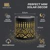 Outdoor Solar Iron Wall Lights LED Datura Flower Projection Sconce, Waterproof Garden Decorative Atmosphere Lamp for Party Patio Yard