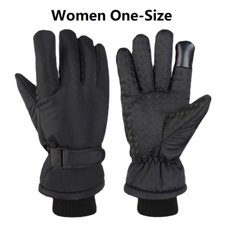 1pair Winter Ski Gloves Waterproof Windproof Outdoor Sport Cycling Bike Bicycle Motorcycle Hiking Camping Hand Warm Gloves