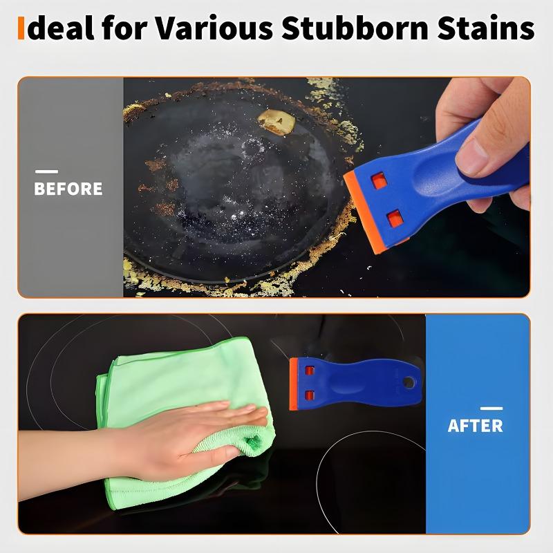 Car Wrap Sticker Squeegee Two Cutting Plastic Razor Blade Label Clean Razor Glue Remover Car Window Glass Clean Scraper