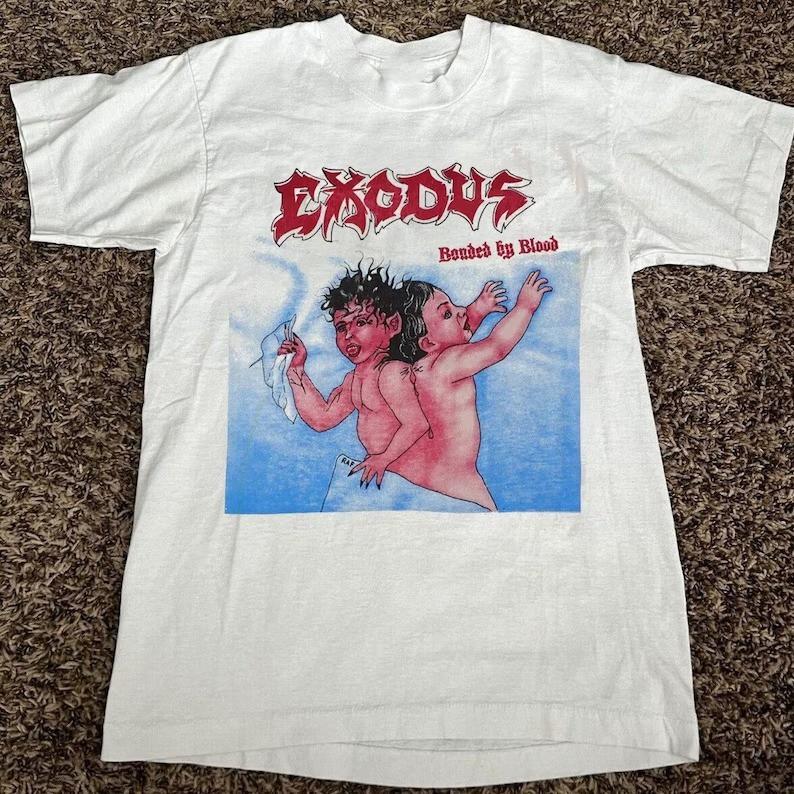 Exodus Bonded By Blood 1985 Tour TShirt Exodus TShirt Exodus Band Shirt Unisex T-Shirt L