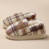 Couple Cotton Slipper Bag and Thick-bottomed Home Indoor Bedroom Autumn and Winter Velvet Warm Wool Slippers