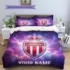 Custom Name AS Monaco Pattern Bedding Quilt Set  Home Decoration  Gift (1 * Duvet Cover + 2 * Pillowcase  Without Core)