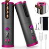 Automatic Hair Curler Wireless With Heat Timer Modes Rechargeable Portabl Fast Heating Styler For Perfect Curls Every Time