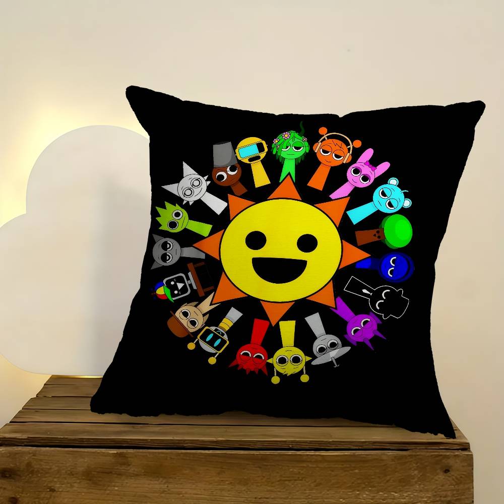 Game S-Sprunki Fun Pillow Gifts Home Office Furnishings Bedroom Sofa Car Cushion Cover Case 45X45Cm