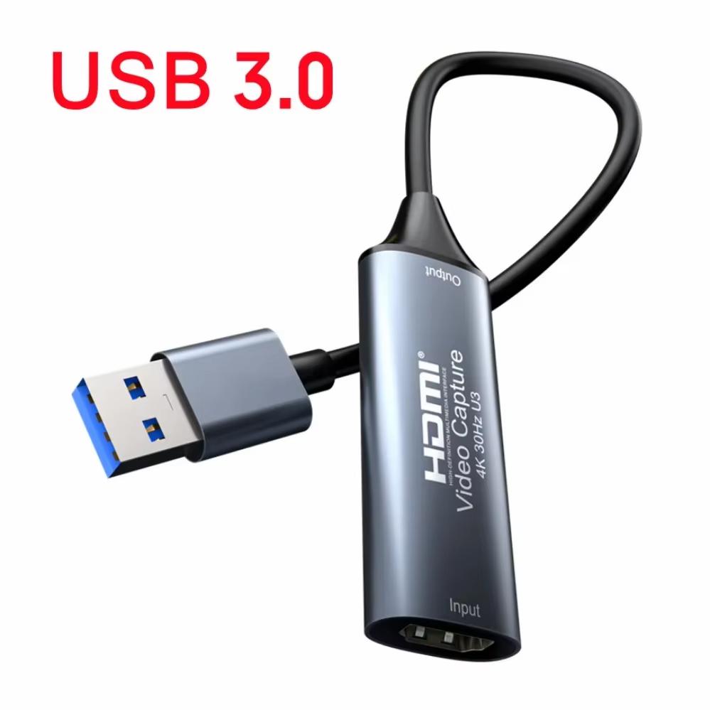 USB 3.0 Video Capture Card 4K HDMI-compatible To USB 2.0 Type-C Game Grabber Record For Switch Xbox DVD PS5/4 Live Broadcast