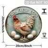 Eggs Design Metal Tin Sign Farmhouse Decor Wall Art Gift Kitchen Home