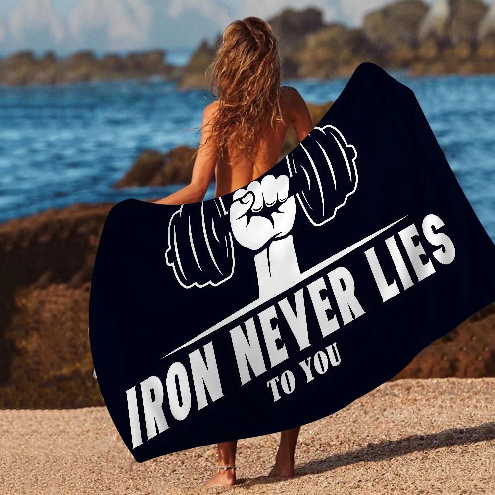 Powerhouse Gym Handtuch Mikrofaser Strandhandtuch Saugfähig Schnelltrocknend Weich Yoga Schwimmen Resort Bergsteigen Handtuch